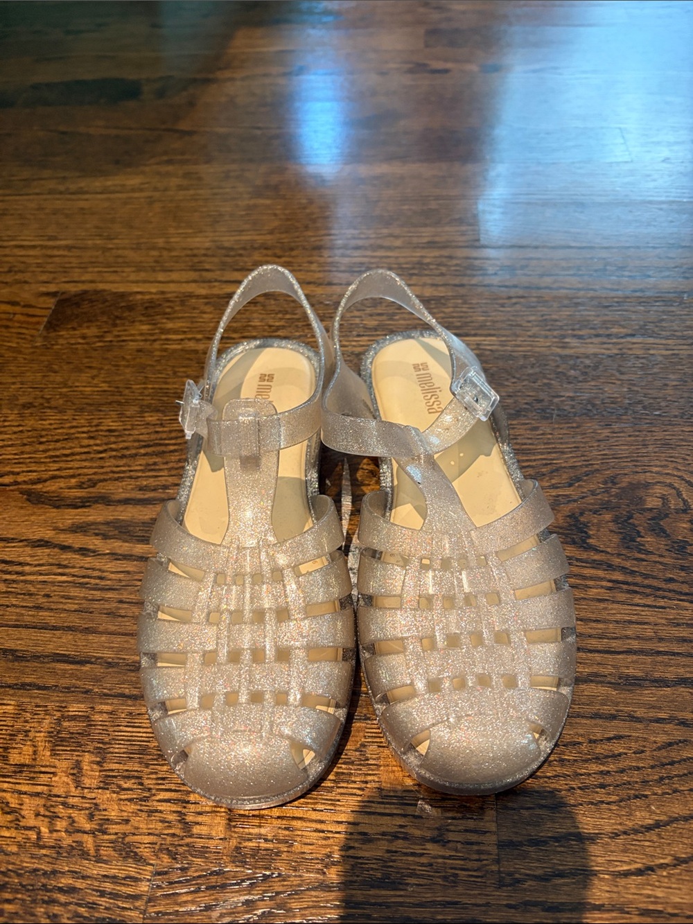 Melissa Women’s Glitter Jelly Sandals in Silver